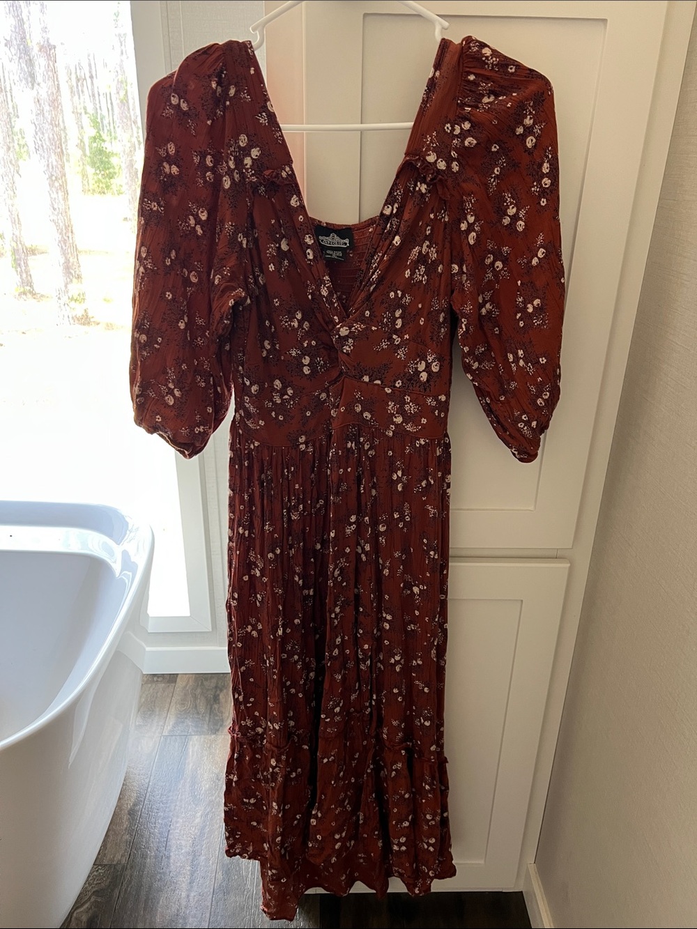 Earthy floral dress